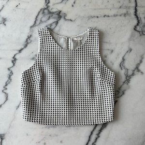 Joie Cropped Polka Dot Tank